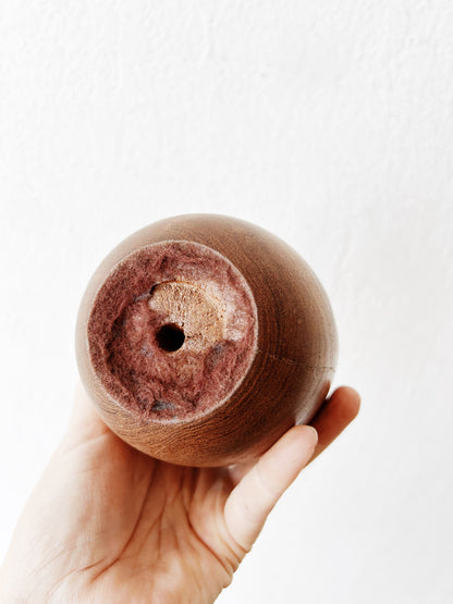 Handmade Turned Wood Bud Vase