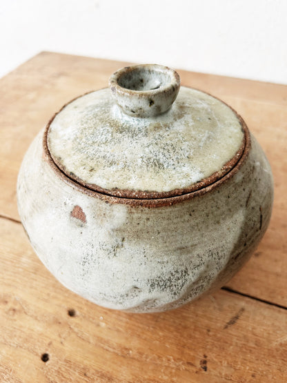 Vintage Handmade Stoneware Canister