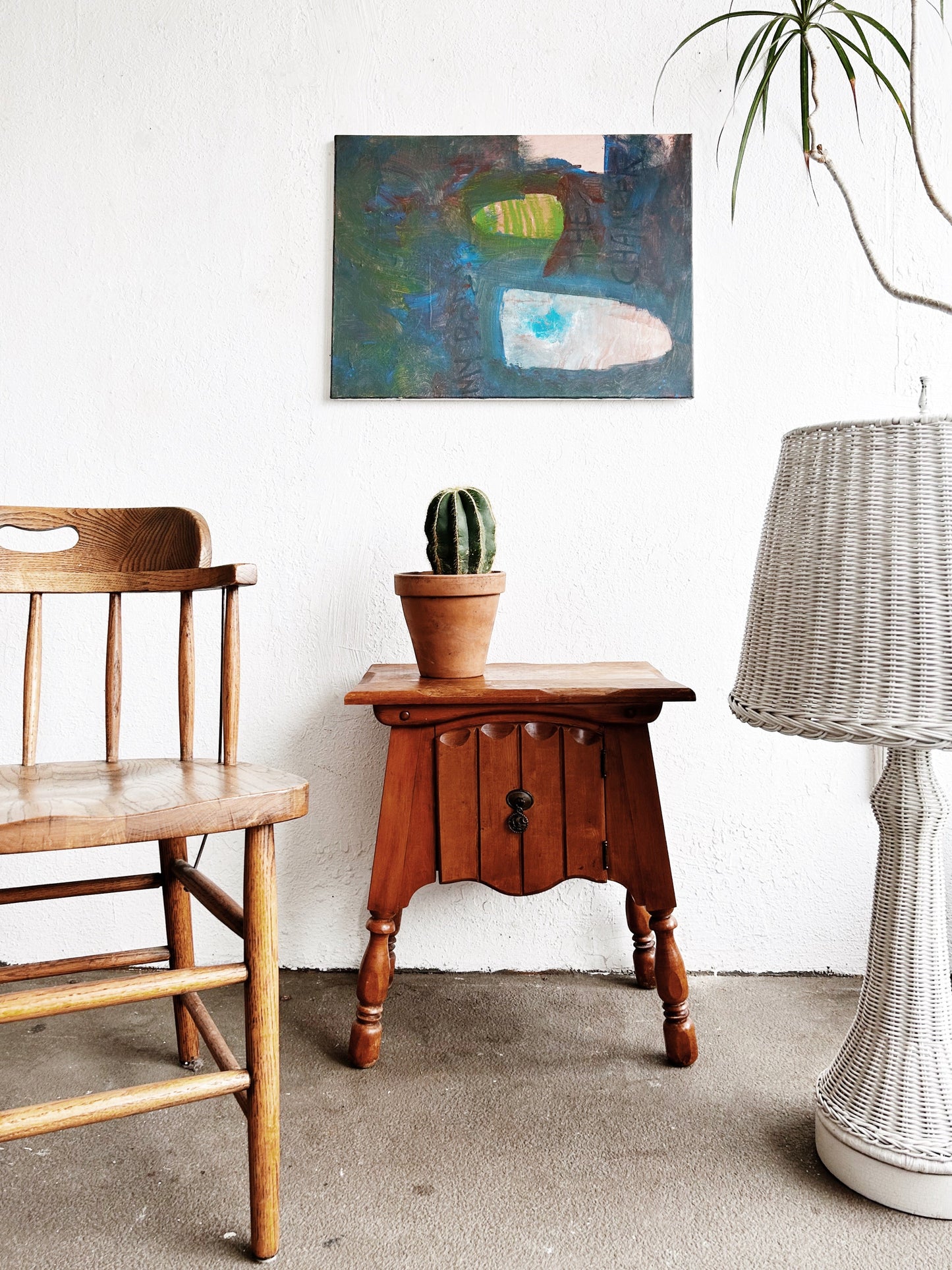 1940’s Petite Rancho Style Maple Cabinet