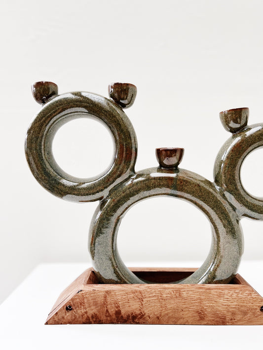 Handmade Modernist Candelabra