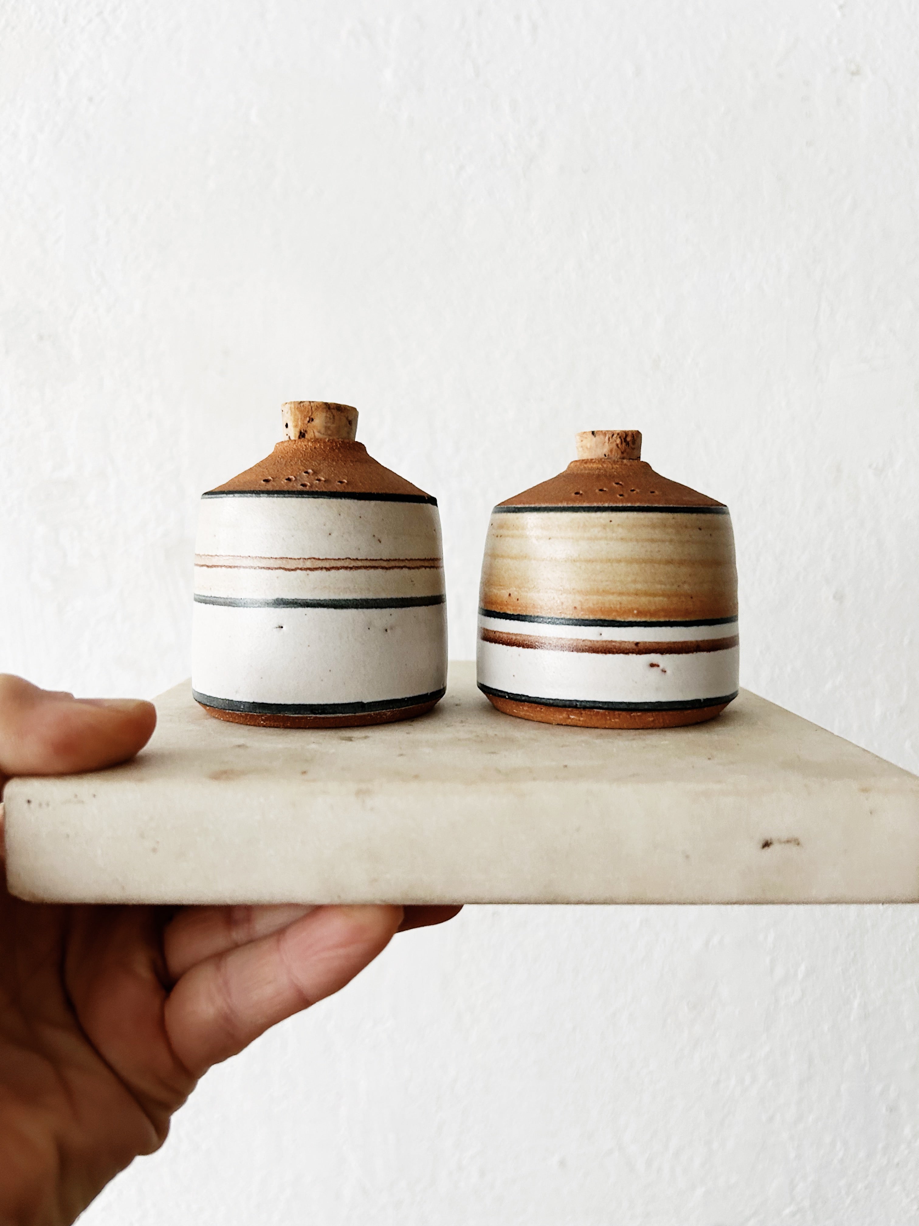 Vintage Michael Pratt Pottery Shakers - Thumbnail 2