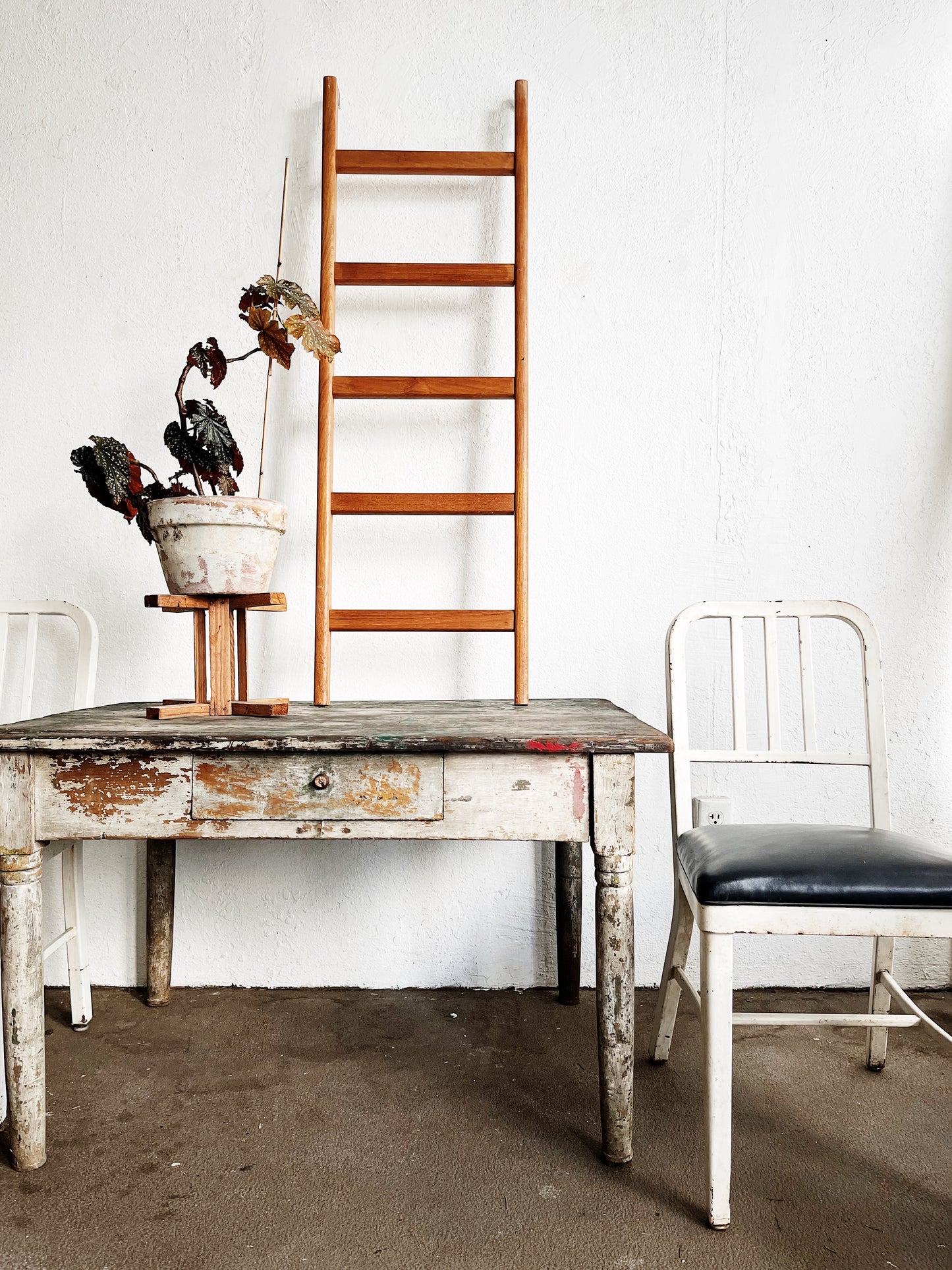 Vintage Wooden Bunk Ladder