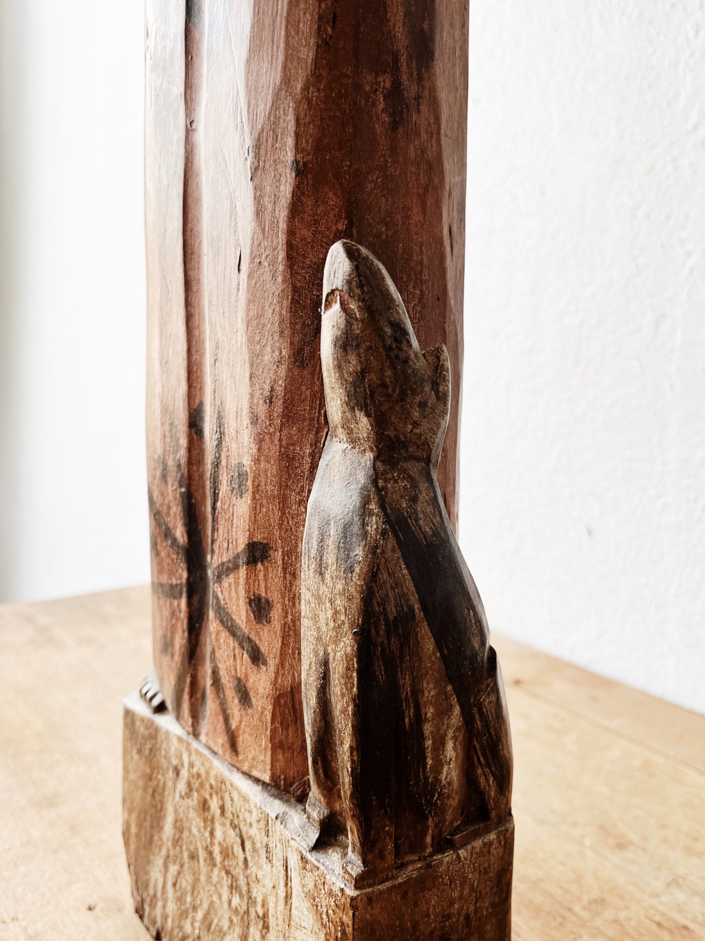 Carved Saint Francis Statue