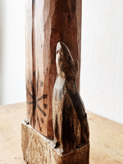 Carved Saint Francis Statue