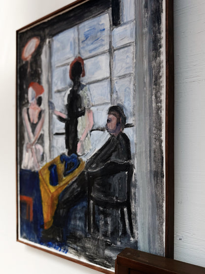 Vintage Figural Painting