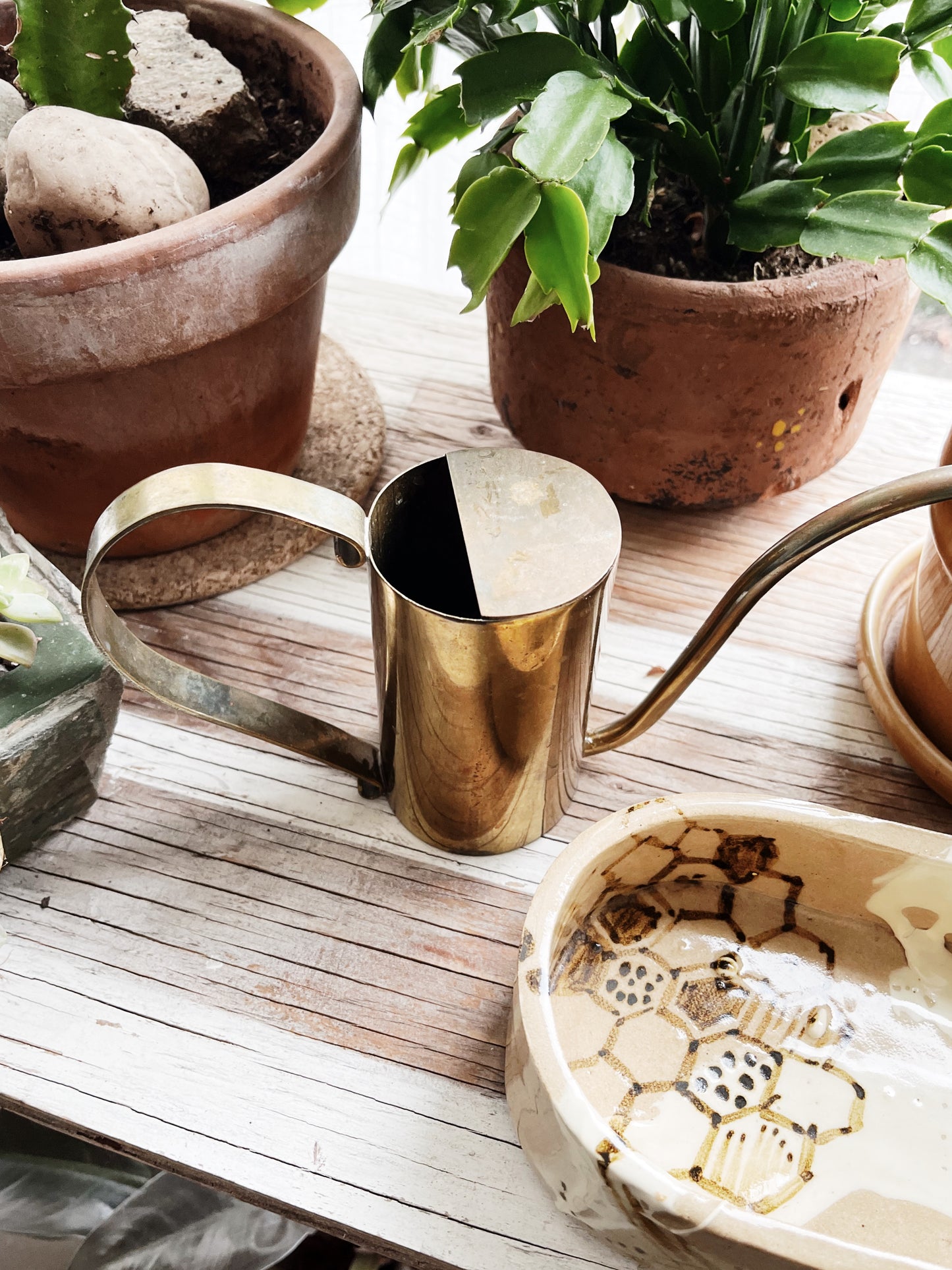 Vintage Brass Watering Can