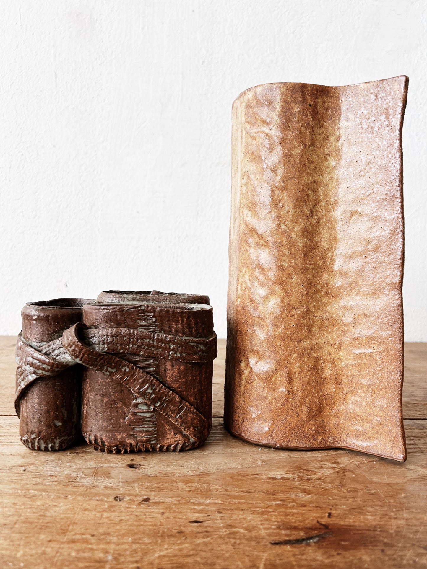 Handmade Art Pottery Vessel. Pencil/ Art Brushes Holder