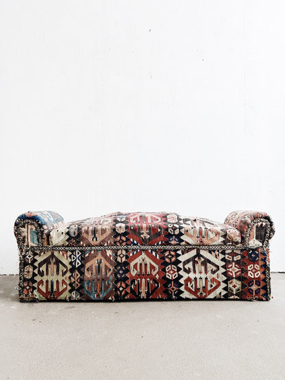 Antique Kilim Storage Bench