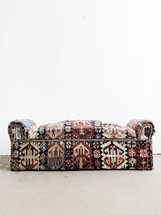 Antique Kilim Storage Bench