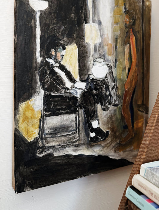 Vintage Figural Painting