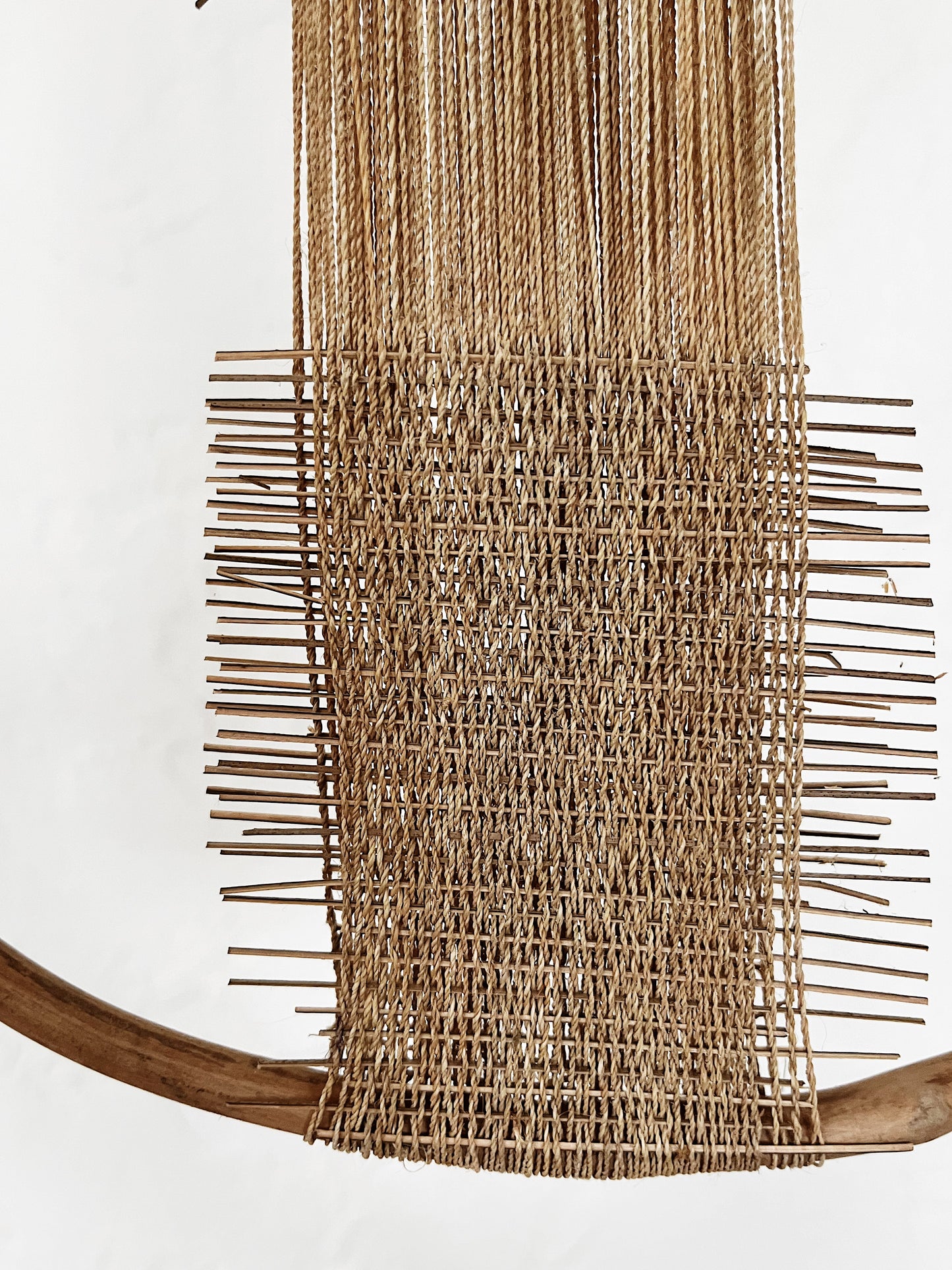 Vintage Linen Teardrop Weaving Loom