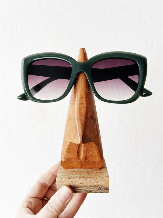 Wooden Nose Eyeglass Holder