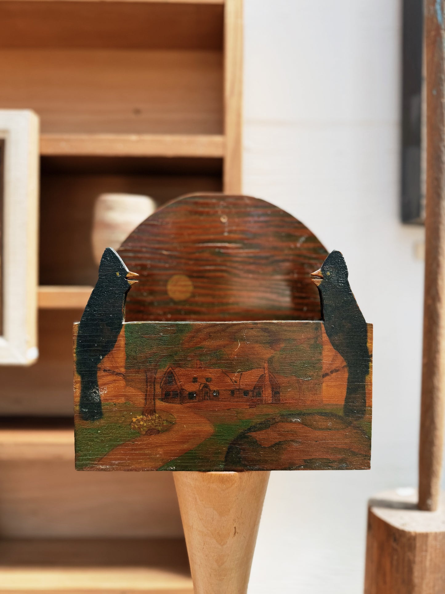 Antique Folk Art Holder