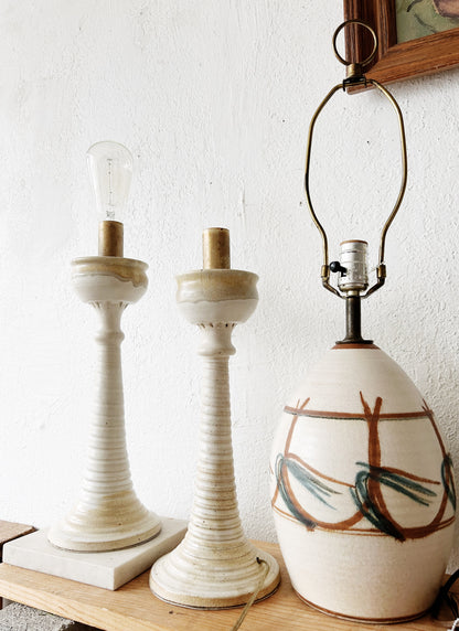 Vintage Pottery Lamp