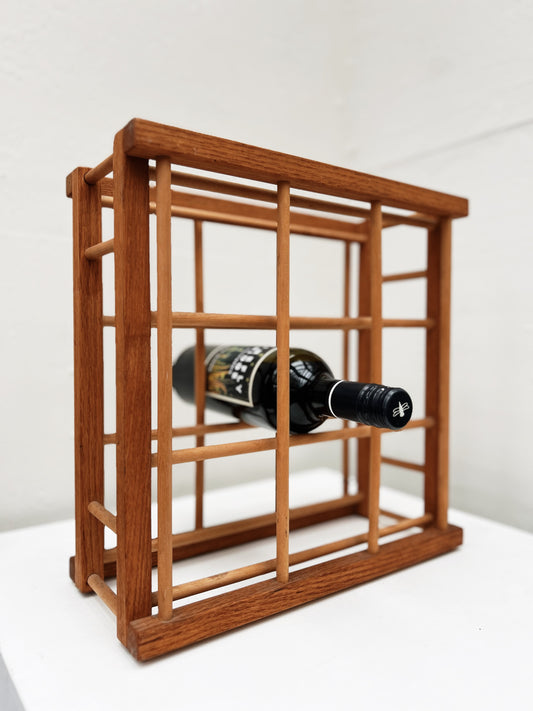 Mid Century Teak Wine Rack
