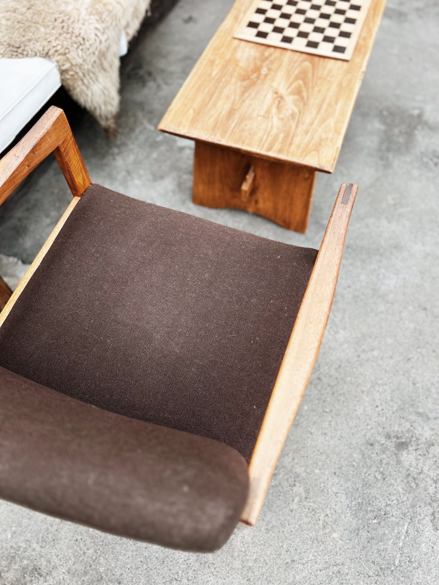 Vintage Walnut Arm Chair
