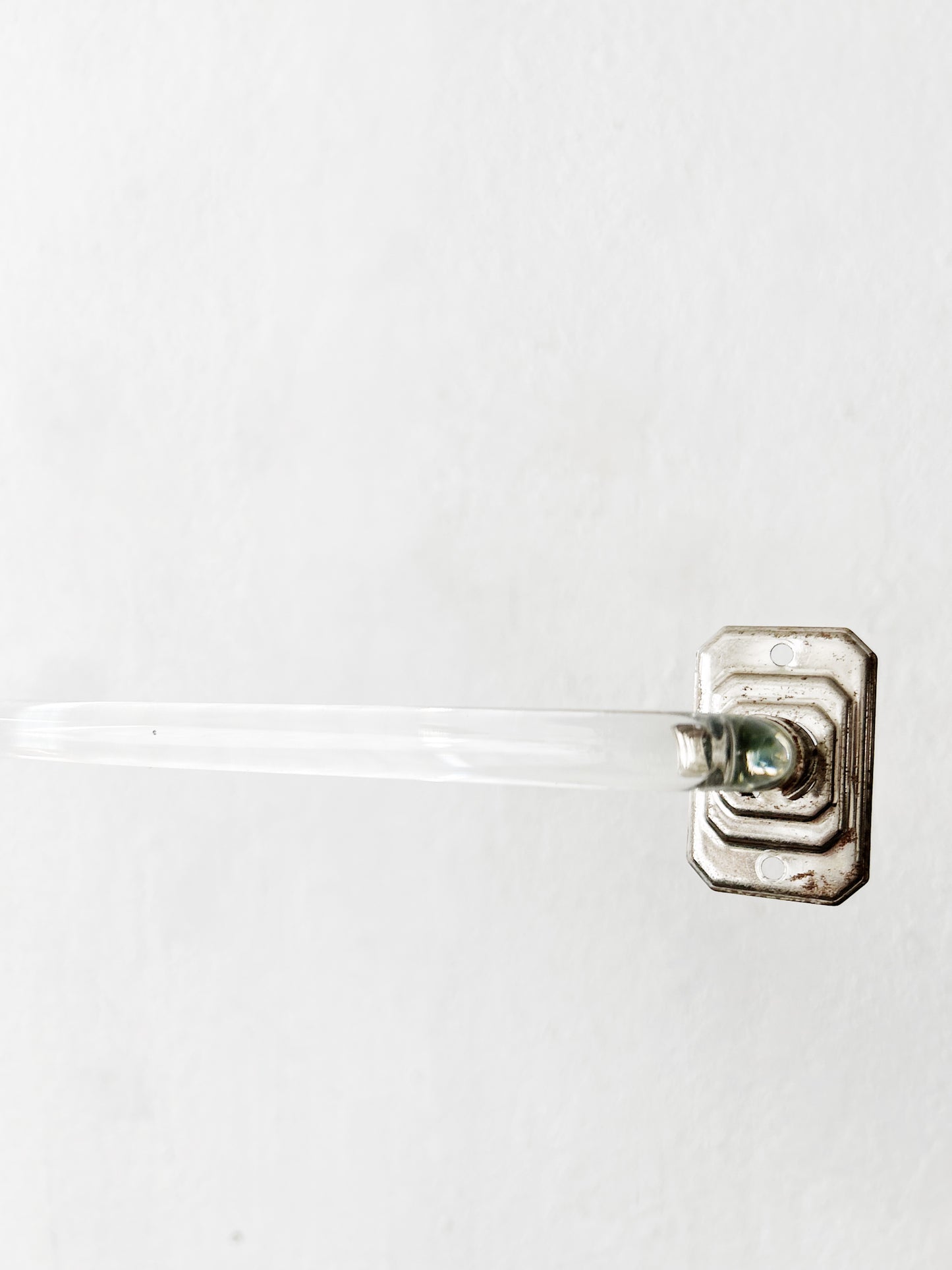 Antique Glass Towel Bar