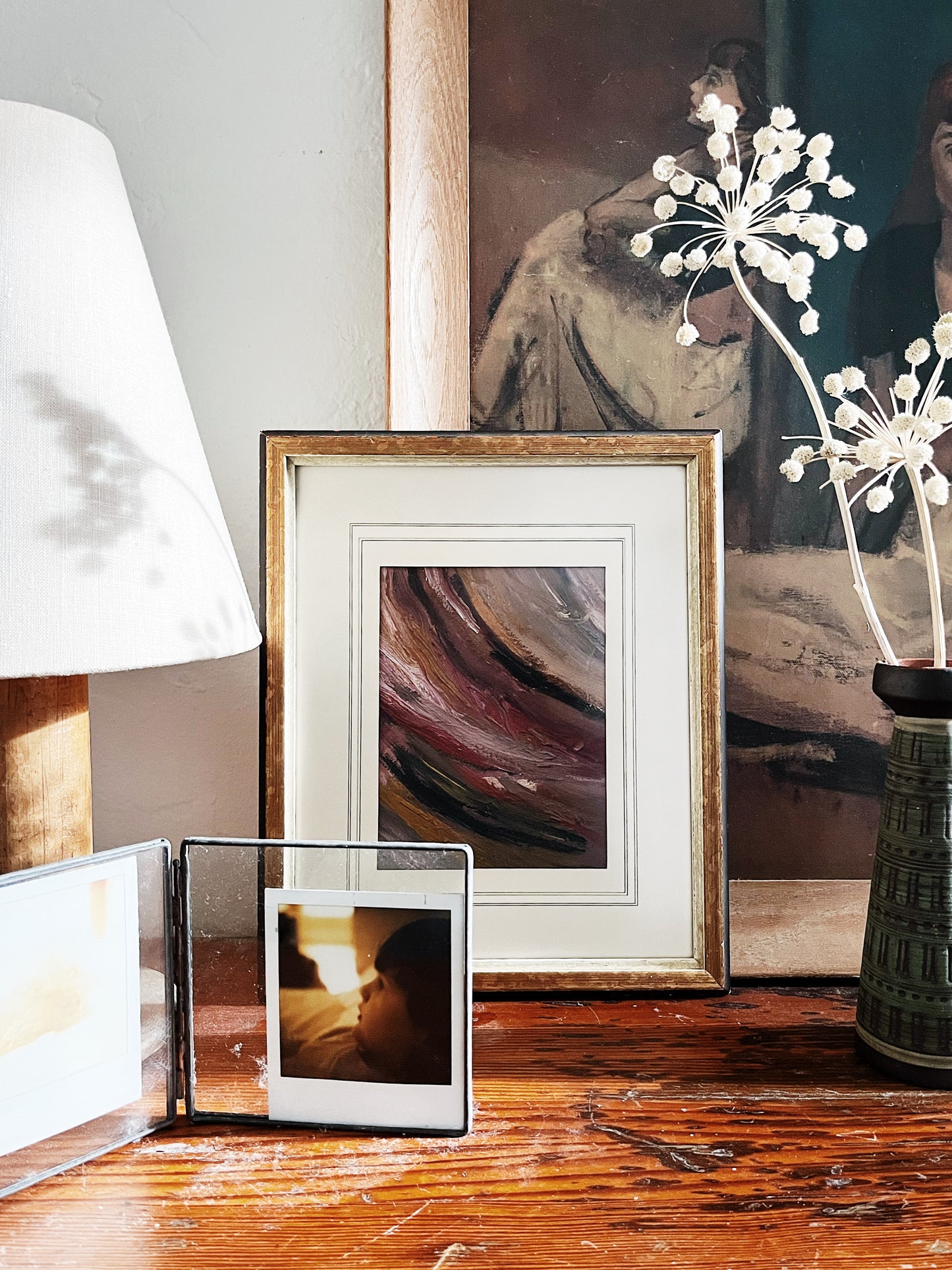 Vintage Abstract Oil Painting