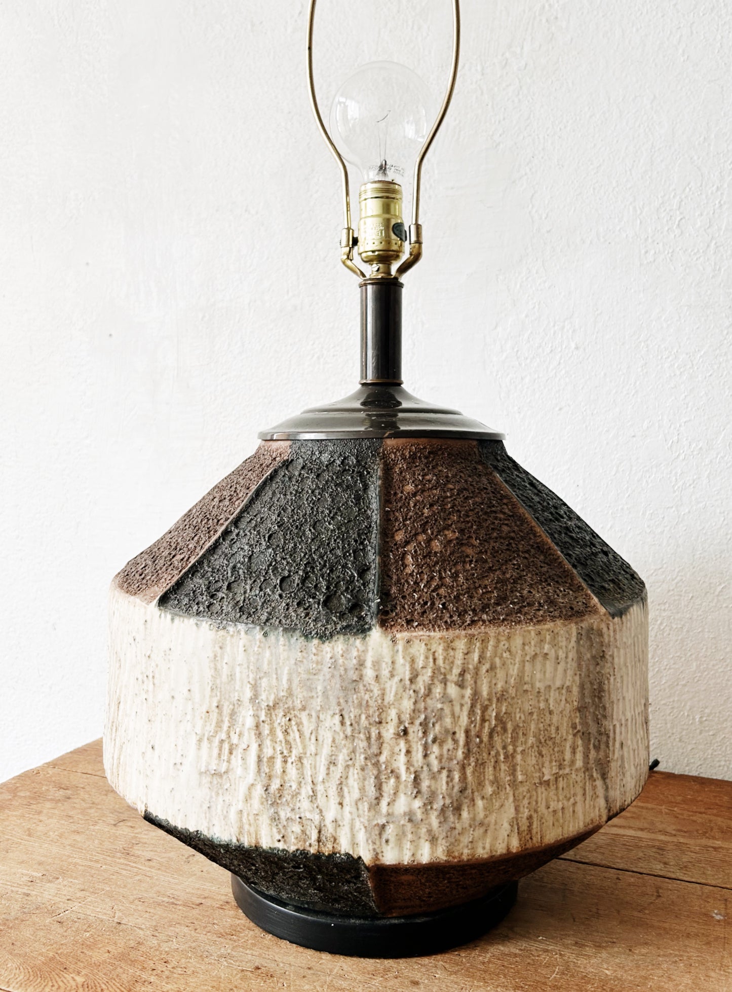 Large 1970s Brutalist Lamp