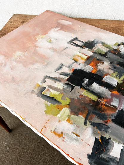 Original Vintage Abstract Painting