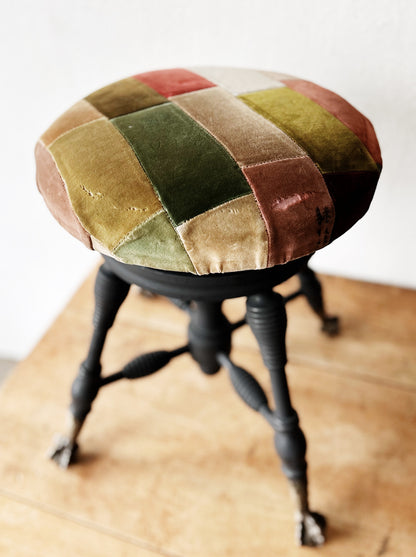 Antique Ball and Claw Spindle Stool