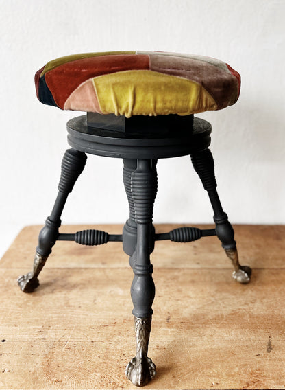Antique Ball and Claw Spindle Stool