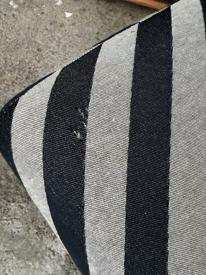 Vintage Striped Ottoman