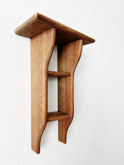 Vintage Wood Wall Shelf