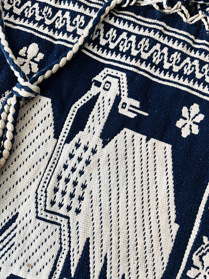 Vintage Otomi Folk Bag