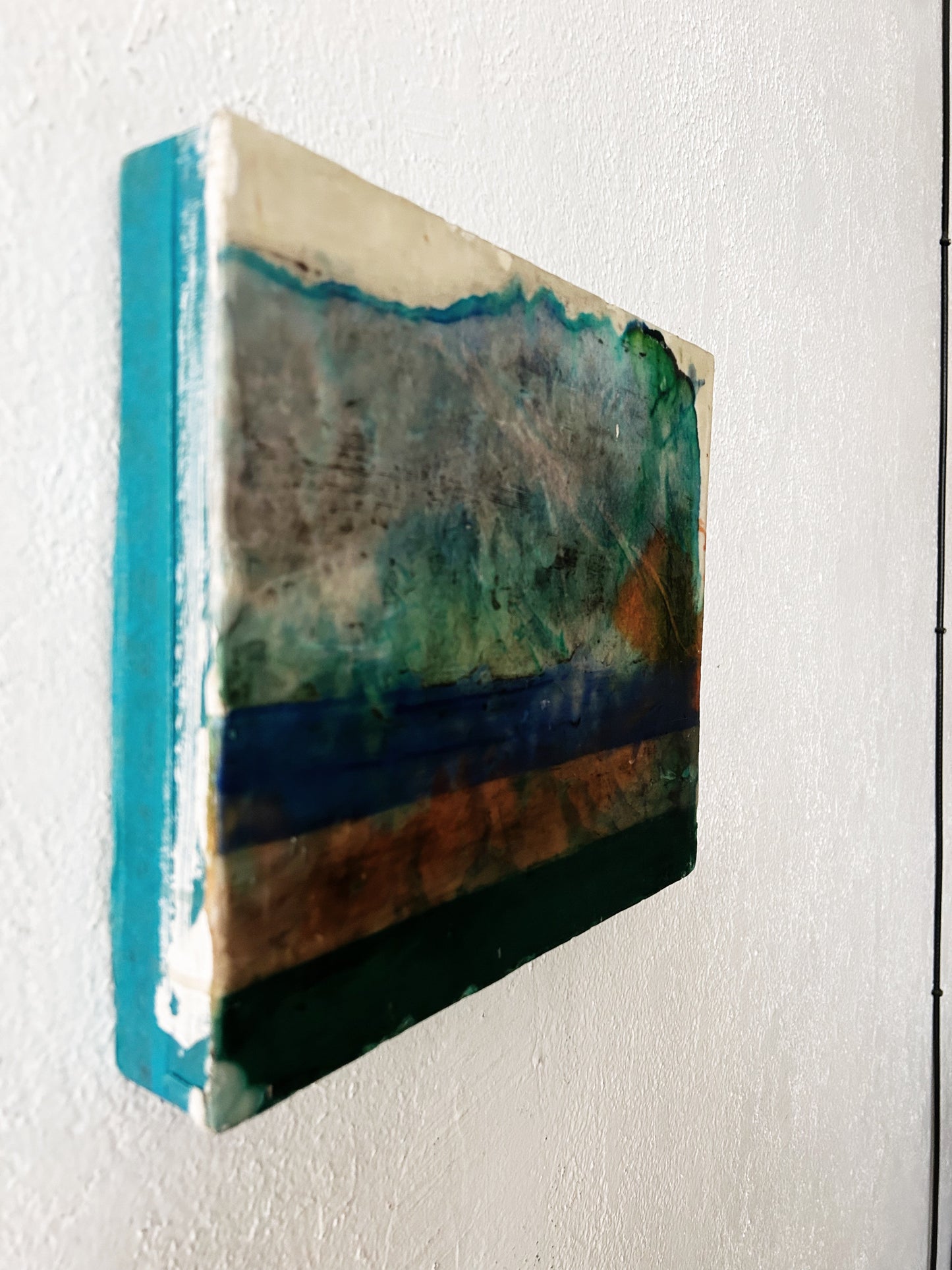 Original Abstract Encaustic Painting