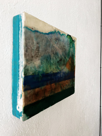 Original Abstract Encaustic Painting