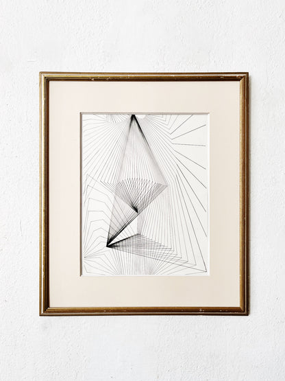 Original Pen and Ink Optic Drawing
