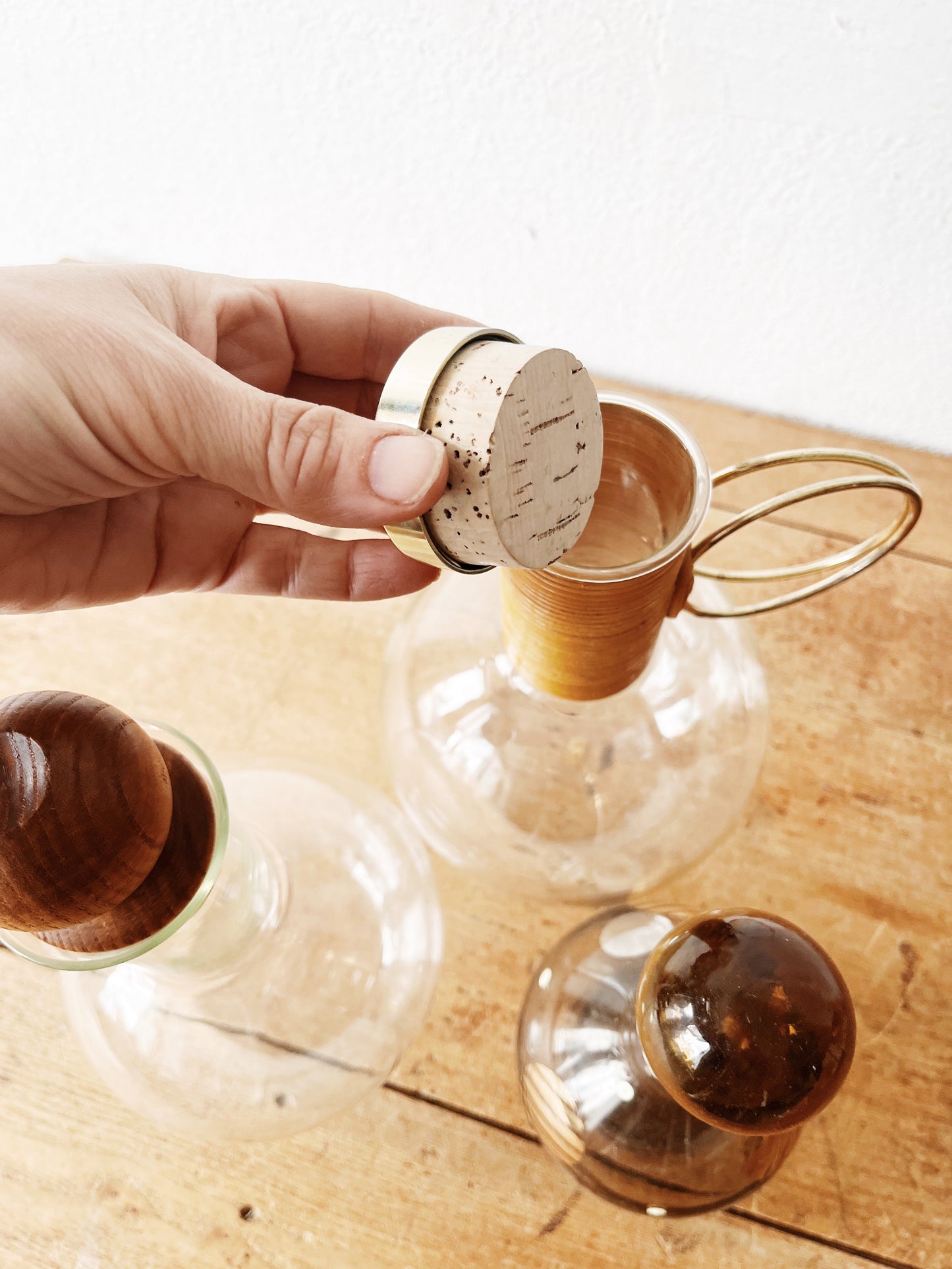 Mid Century Blown Glass Decanter