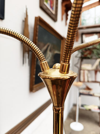 Mid Century Triple Flame Floor Lamp