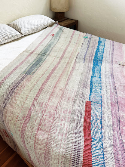 Vintage Patchwork Kantha Quilt