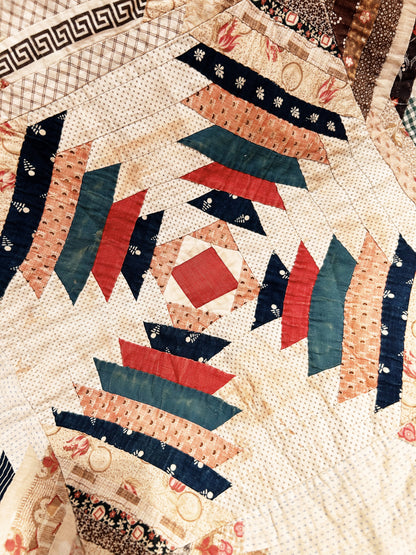 Stunning Antique Summer Quilt