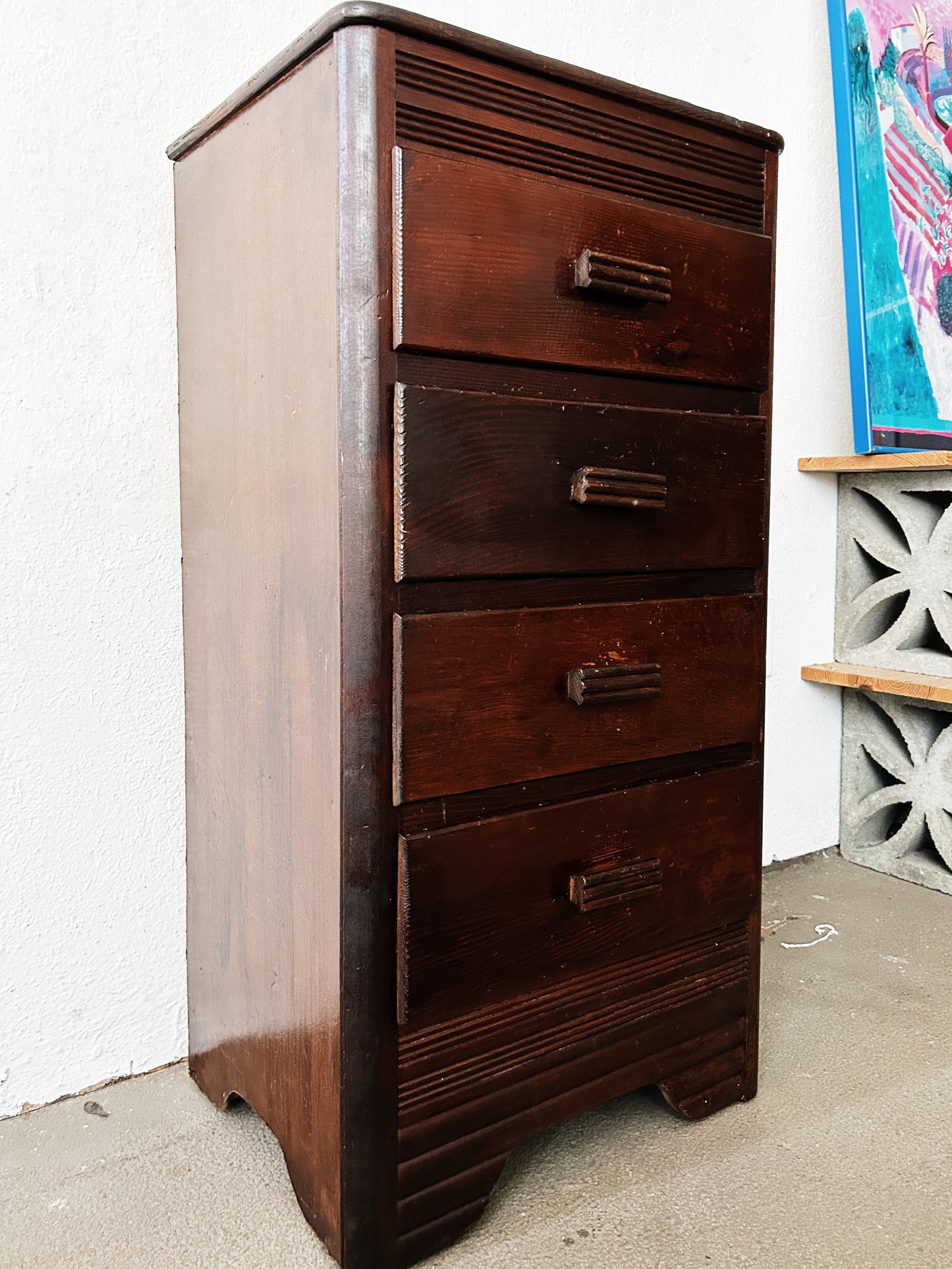 Deco Era Small Wood Dresser