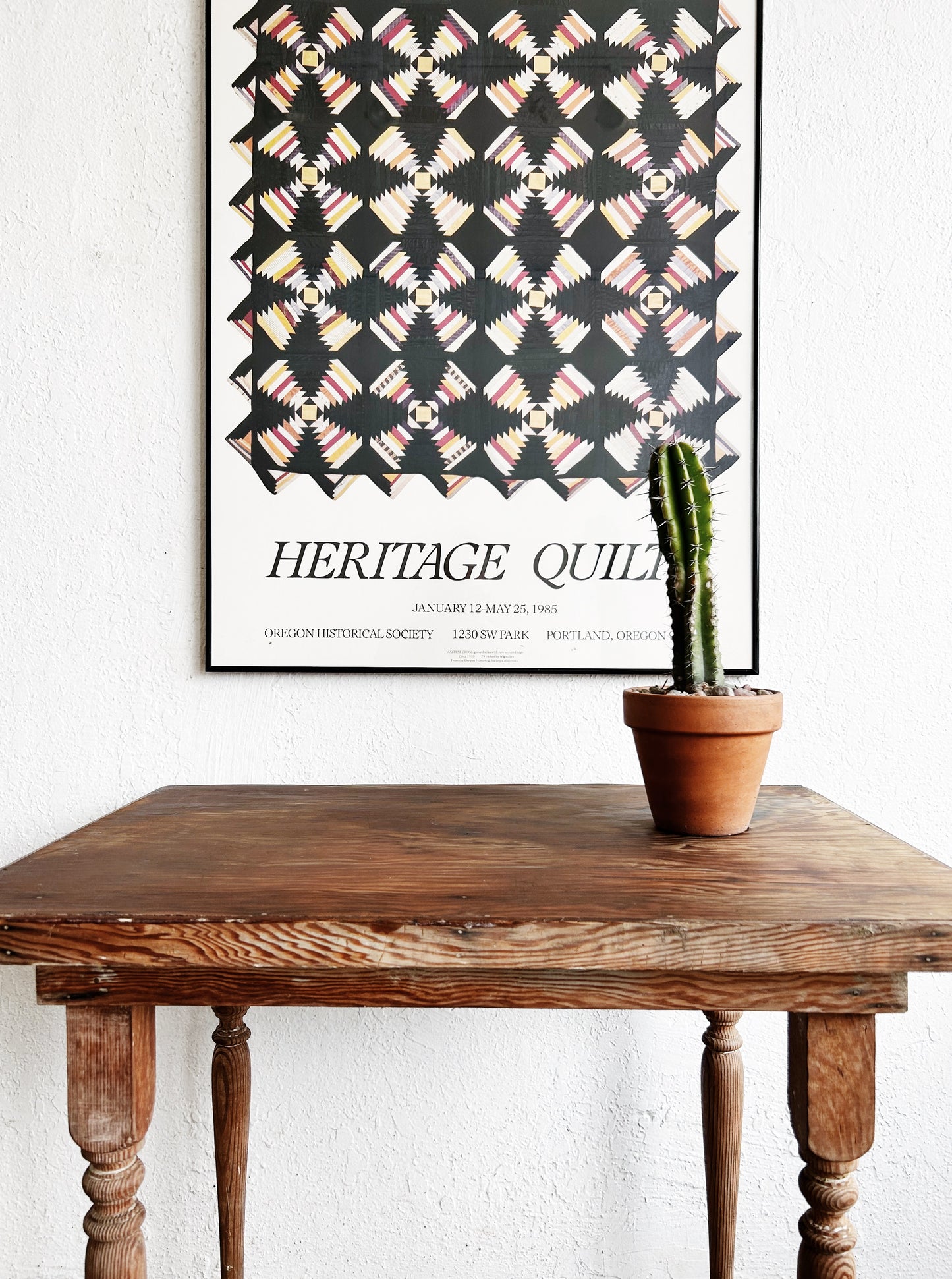 Primitive Wood Side Table