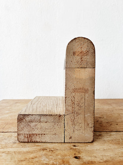 Chunky Wood and Lucite Sculpture