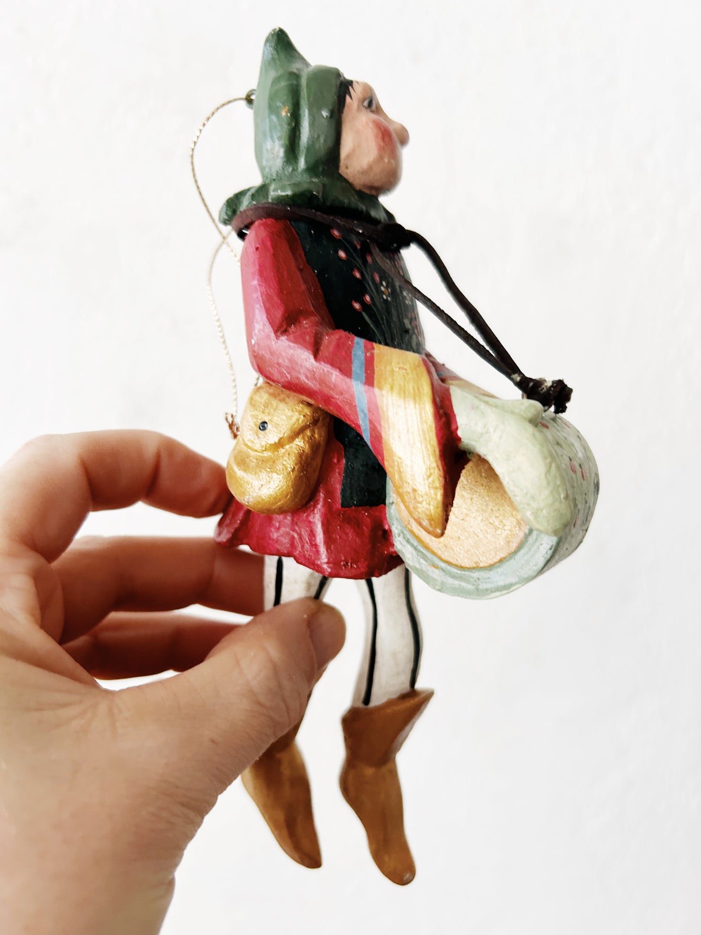 Vintage Denise Calla Folk Art ‘12 Days of Christmas’ Ornament Set