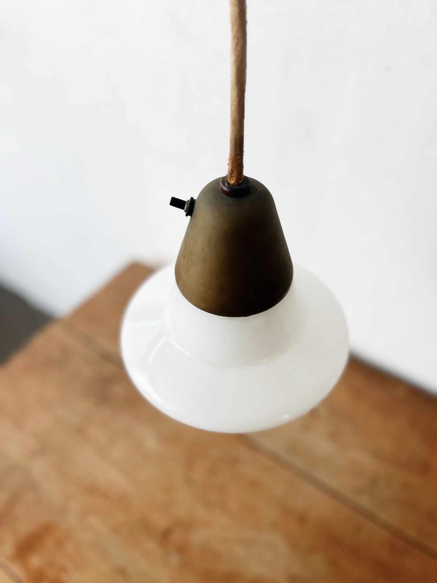 Mid Century Pendant Lamp with Pulley