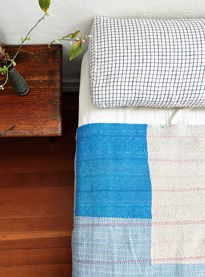 Vintage Large Patch Kantha Quilt