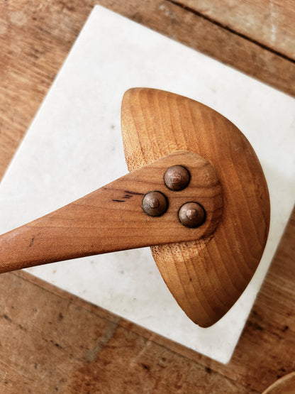 Handmade Wood and Copper Utensil Set