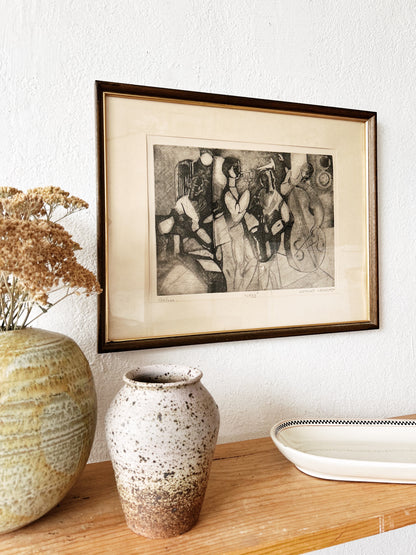 Signed Mid Century Georges Lambert Etching