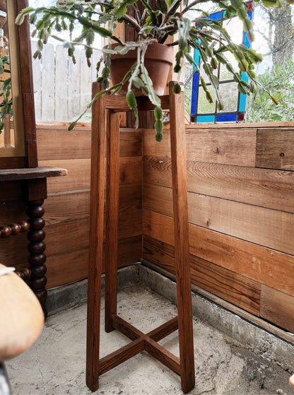Vintage Tall Wood Stand