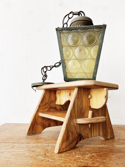 Vintage Handmade Wood Stool