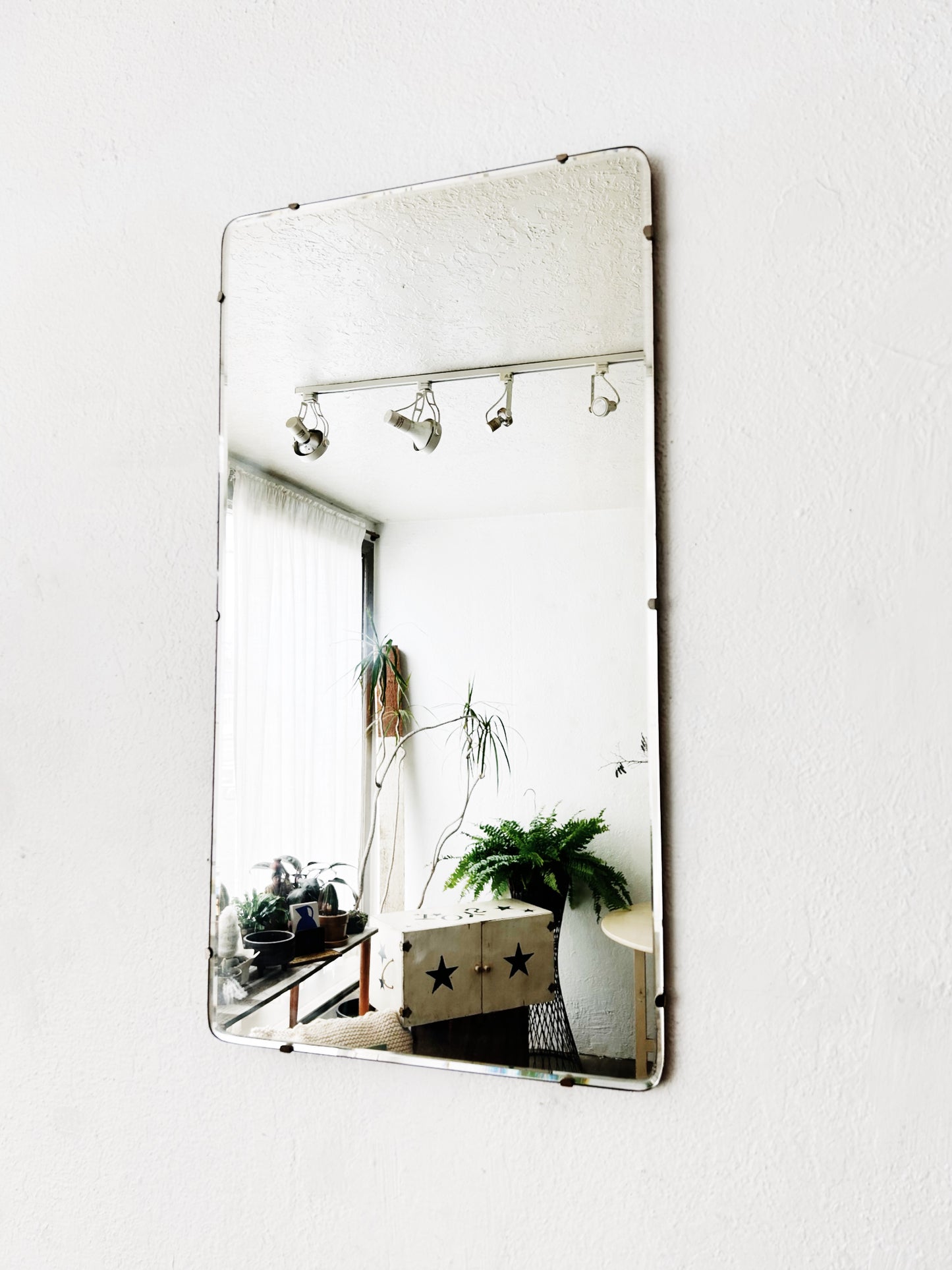 Mid Century Industrial Edge Mirror