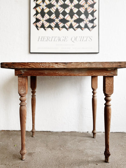 Primitive Wood Side Table