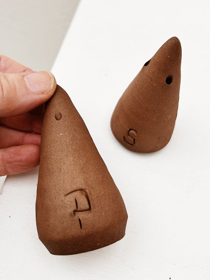 Handmade Salt and Pepper Shakers