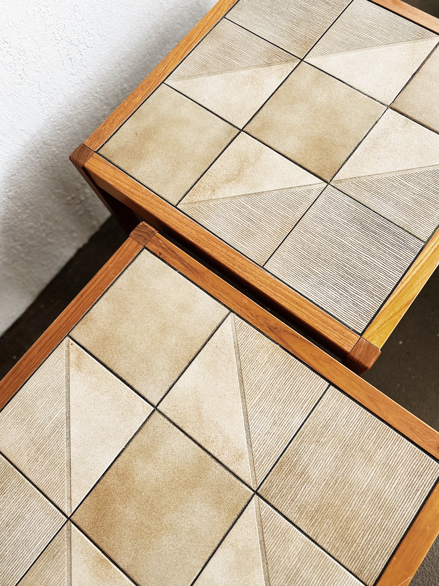 Gangso Møbler Danish Teak and Ceramic Inlay Table